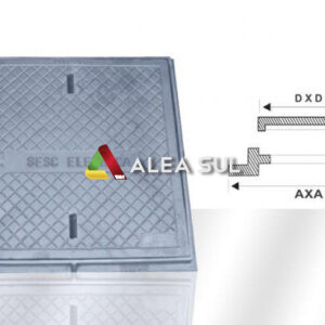 Tampa e Aro Quadrada 600 x 600 mm – Classe 125KN